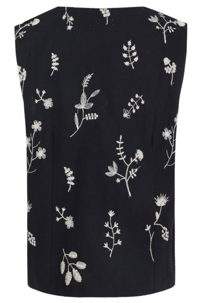POSTIANO GILET 25ZFXJ10 001 BLACK